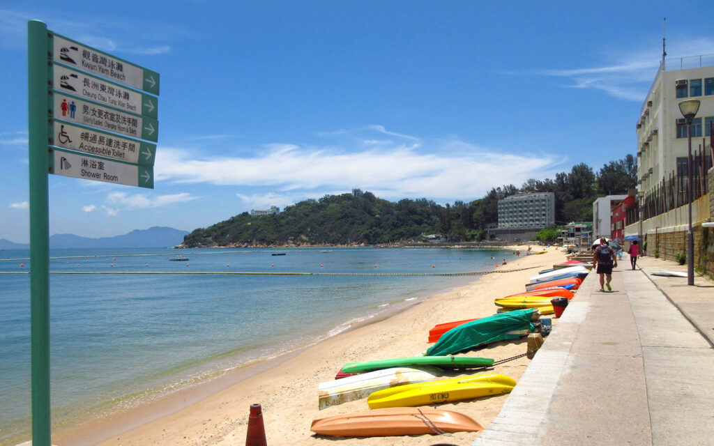 長洲島・南丫島のビーチ（東湾ビーチ　Tung Wan Beach）