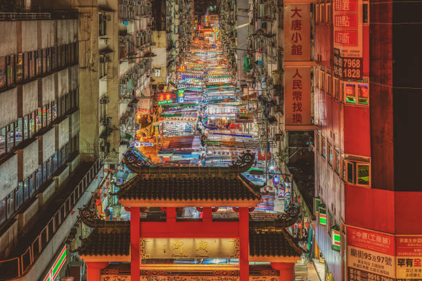 旺角エリアの廟街(Temple Street)夜市