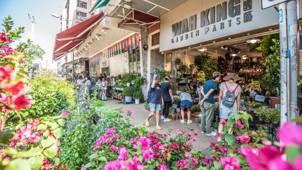 香港花墟道フラワーマーケット